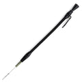 ENGINE OIL DIPSTICK; BLACK BRAIDED SS; WITH BLACK KNOB AND FITTINGS; BIG BLOCK C