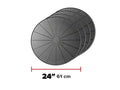 WeatherTech Wheelstackers (24in. Round Coaster - Set of 4) - Black