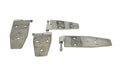 Kentrol 94-95 Jeep Wrangler YJ Hardtop Door Hinge Set 4 Pieces - Polished Silver