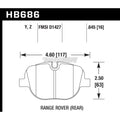 Hawk 10-12 Land Rover Range / 10-13 Land Rover Range Rover Sport LTS Street Rear Brake Pads