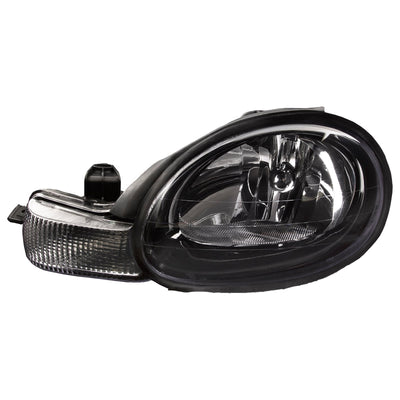 LH HEADLAMP ASSY COMPOSITE; W/BLACK BEZEL; NEON 0101