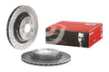 Brembo 2015 Mercedes-Benz ML250/2012 ML350/12-13 ML550 Rear Premium UV Coated OE Equivalent Rotor