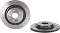 Brembo 2015 Mercedes-Benz ML250/2012 ML350/12-13 ML550 Rear Premium UV Coated OE Equivalent Rotor