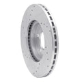 DFC 93-07 Ford Taurus (Excl SHO) Front Right Drilled & Slotted Silver Brake Rotor