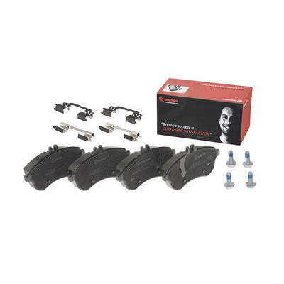 Brembo 12-15 Mercedes-Benz C250/08-12 C300/12-15 SLK250 Front Premium Low-Met OE Equivalent Pad
