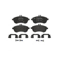 Brembo 12-15 Mercedes-Benz C250/08-12 C300/12-15 SLK250 Front Premium Low-Met OE Equivalent Pad