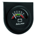 Autometer GM Bowtie Black 2-1/16 Voltmeter 8-18V