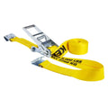 27FT X 3IN RATCHET TIEDOWN FLAT HKS. 5000 LBS. WLL (15000 LBS. BREAK STRENGTH)
