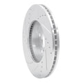 R1 01-05 Toyota RAV4 Front Right Drilled & Slotted Silver Brake Rotor