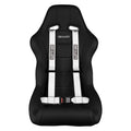 Braum 4 Point 2 Racing Harness - White - BRH-WHP4