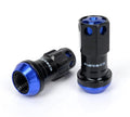NRG 700 Series M12 X 1.5 Steel Lug Nut w/Dust Cap Cover Set 21 Pc w/Locks & Lock Socket - Blue
