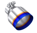 MBRP Universal Burnt SS Tip 2.5in ID / 4.5in OD Out / 6.5in Length Angle Cut Single Wall