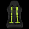 Braum 4 Point 2 Racing Harness - Lime Green - BRH-LGP4