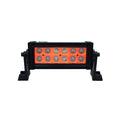 ~(5 lbs. 17X5X5)~ 8 Inch LED Light Bar Dual Row 36 Watt Combo Orange Reflector Ultra Color Series Quake LED