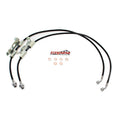~(3 lbs. 12X12X3)~ JEEP JL JT FRONT BRAKE LINE KIT (BLACK)