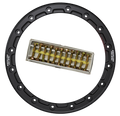 Raceline Beadlock Ring - Alpha -16in - 16 Hole - 10mm - Black