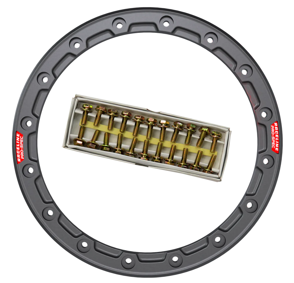 Raceline Beadlock Ring - Alpha -15in - 16 Hole - 12mm - Gunmetal