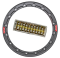 Raceline Beadlock Ring - Alpha -15in - 16 Hole - 12mm - Gunmetal