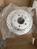 DFC 06-15 BMW 325iX Rear Right Drilled & Slotted Silver Brake Rotor