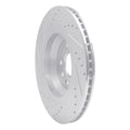 DFC 06-25 Audi RS3 Rear Right Drilled & Slotted Silver Brake Rotor