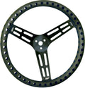 15 UNCOATED BLACK ALUMINUM DRILLED DISHED