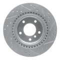 DFC 08-13 BMW 128I Rear Left Drilled & Slotted Silver Brake Rotor