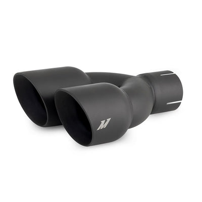 EXHAUST TIP 2.5" SLASH BK DUAL