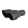 EXHAUST TIP 2.5" SLASH BK DUAL