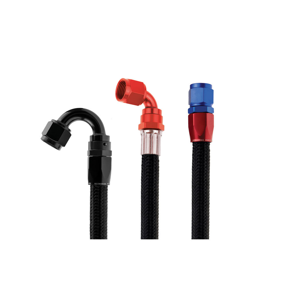12 ESERIES BLACK 235 E85 COMPATIBLE STAINLESS CORE HOSE 6 FEET
