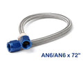 6AN-6 FT. HOSE BLUE