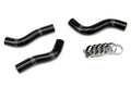 HPS Performance Black Reinforced Silicone Radiator Hose Kit Coolant for KTM 07-10 250SXF