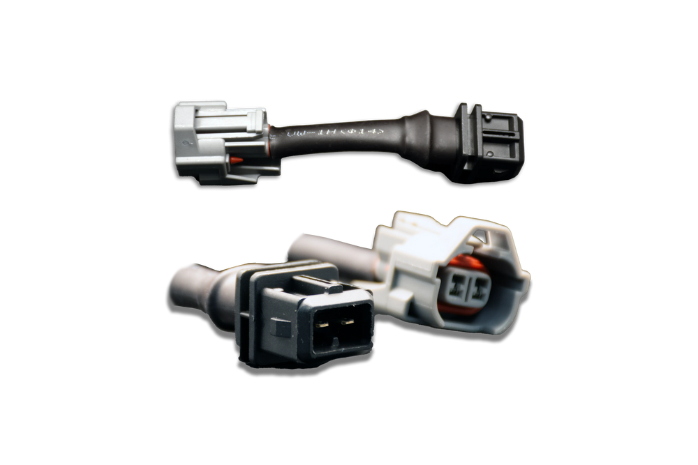 Fuel Injector Clinic Set of 8 Denso (female) to Jetronic/EV1 Adapter (male) injector plug adaptors