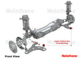 Control arm - lower inner front bushing 2 Shell Bushings 4 Bushings 2 Tubes Install Guide Grease