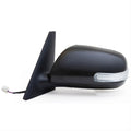 0812 SCION XB LH POWER FOLDAWAY OE MIRROR BLACK PTM COVER W/TURN SIGNAL