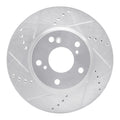 DFC 16-25 Honda Insight Front Left Drilled & Slotted Silver Brake Rotor