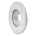 DFC 16-25 Honda Insight Front Left Drilled & Slotted Silver Brake Rotor