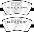 EBC 2017+ Hyundai Elantra 1.4L Turbo Ultimax2 Front Brake Pads