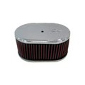 K&N Custom Oval Race Filter L=7inch W=4inch H=3.25inch
