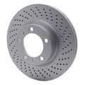 DFC 09-23 Porsche 718 Cayman Right Front Drilled GeoSPEC Coated Rotor