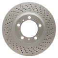 DFC 09-23 Porsche 718 Cayman Right Front Drilled GeoSPEC Coated Rotor