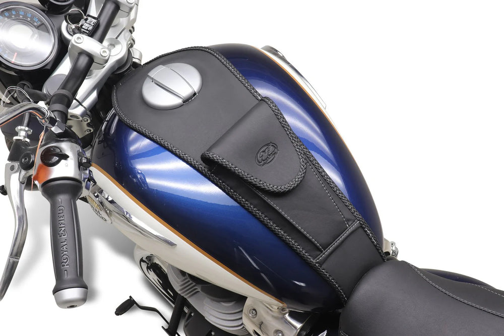 Mustang 23-25 Royal Enfield Super Meteor 650 Tank Bib with Pouch Black