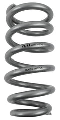 QA1 3-1/2in ID Tapered High Travel Spring - 10in Length x 550lbs/in - Silver Powder Coated