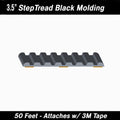 PROTKETOTRIM BODY SIDE MOLDING3 1/2IN STEP TREATFLAT50FT REELBLACK