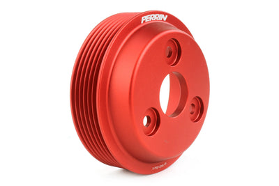 PERRIN 22-25 Subaru WRX / 21-25 Crosstrek / 20-25 LGT/OBXT/FXT Lightweight Water Pump Pulley - Red
