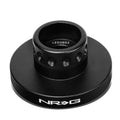 NRG Short Spline Adapter - Polaris RZR / Ranger (Secures w/OEM Lock Nut / Fits Quick Lock) - Black