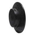 R1 91-99 BMW 323I Rear Right Drilled & Slotted Black Brake Rotor