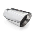 Stainless Works Conical Double Wall Slash Cut Exhaust Tip - 4in Body 3in Inlet