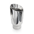 Stainless Works Conical Double Wall Slash Cut Exhaust Tip - 4in Body 3in Inlet