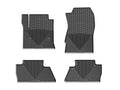 WeatherTech 14+ Chevrolet Silverado Front and Rear Rubber Mats - Black