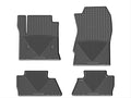 WeatherTech 14+ Chevrolet Silverado Front and Rear Rubber Mats - Black